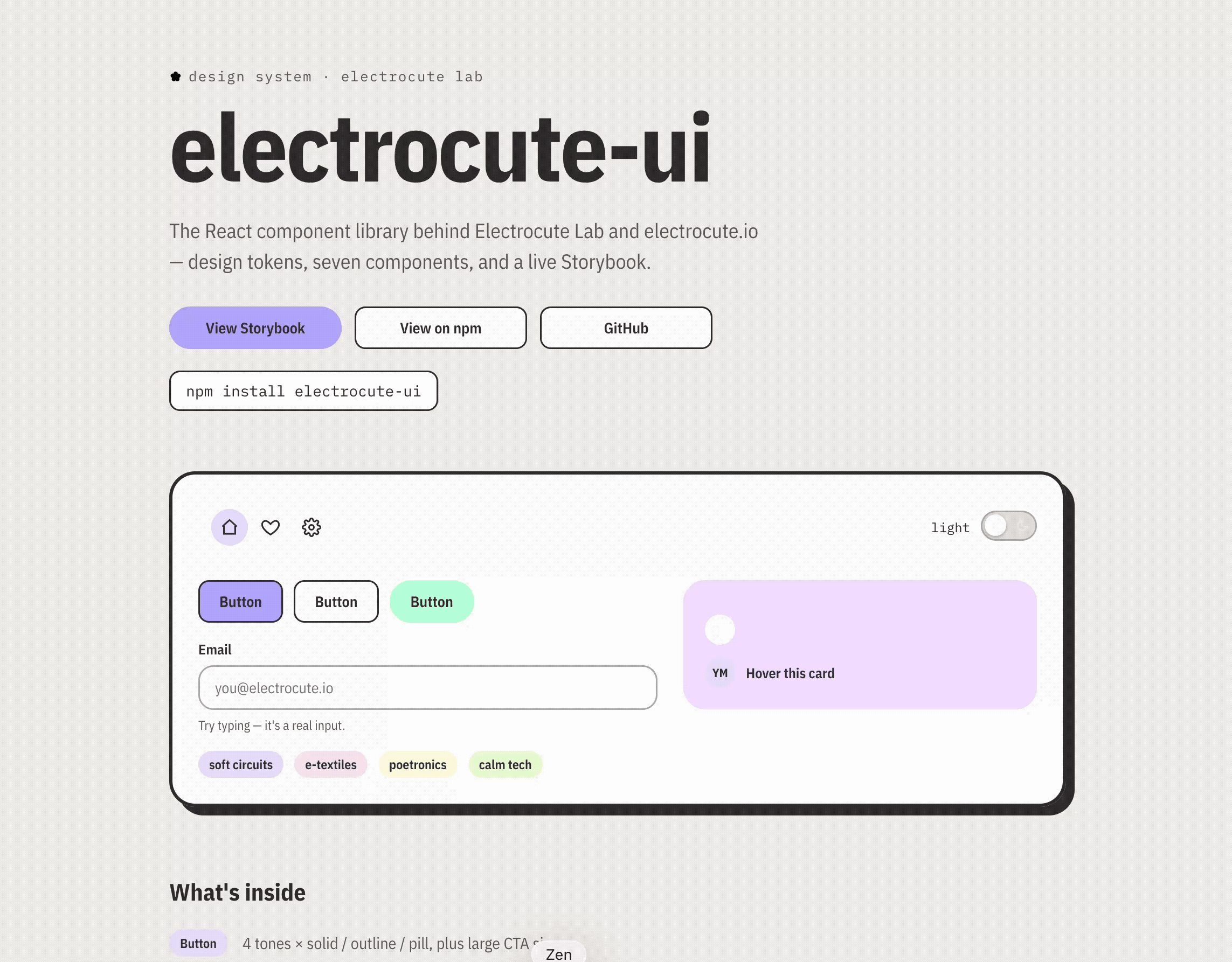 electrocute-ui